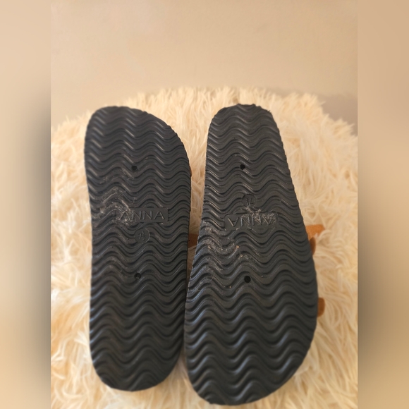 Anna Glory Women's Casual Buckle Strap Sandal Flip Flop Platform Footbed Sz 7.5 - Picture 5 of 10